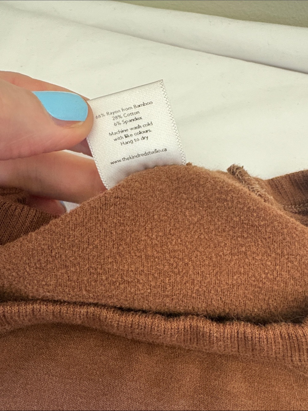 Dwelling/Little & Lively 'Whimsical Rabbit' Brown Crewneck Bamboo Fleece - Picture 3 of 7